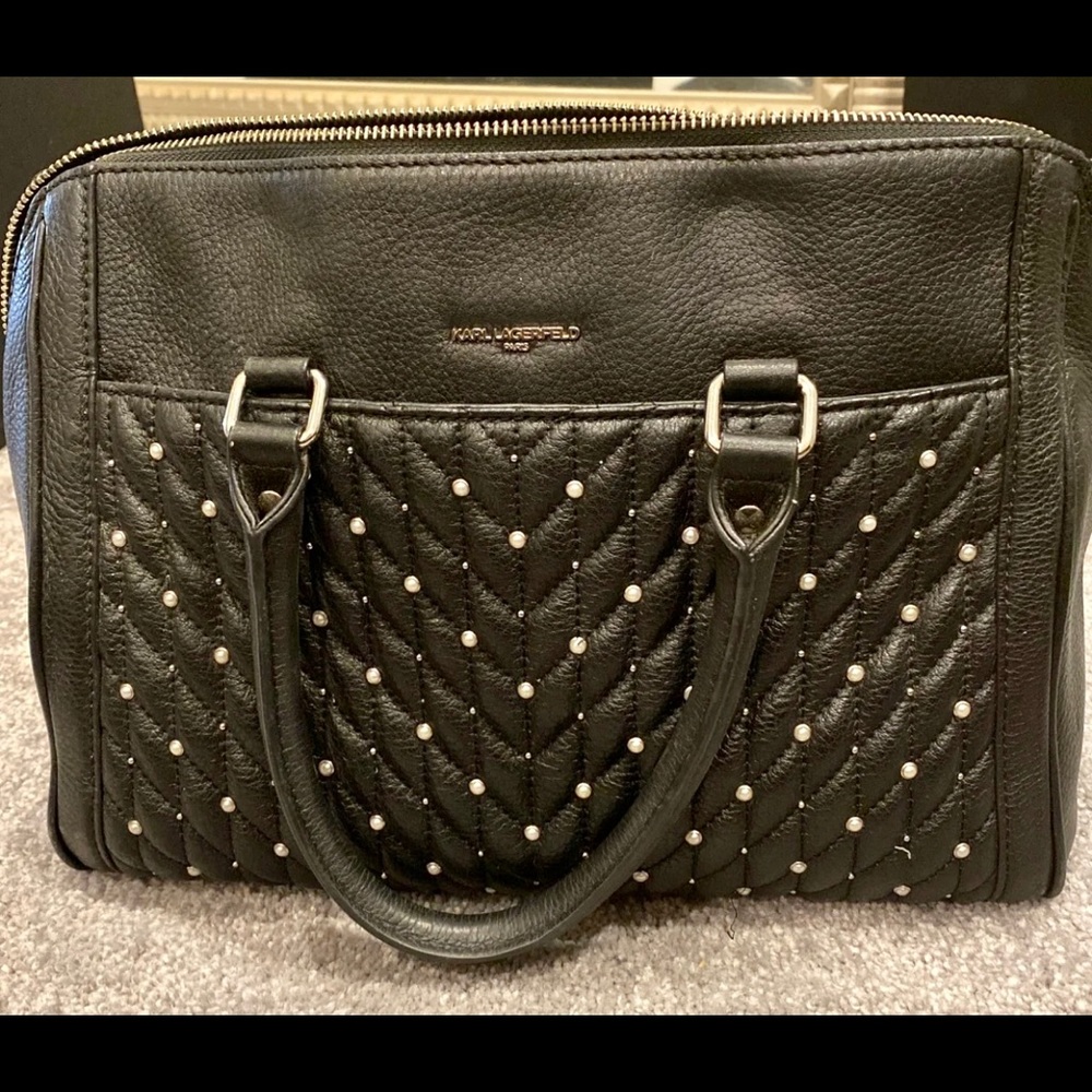 Karl Lagerfeld leather purse